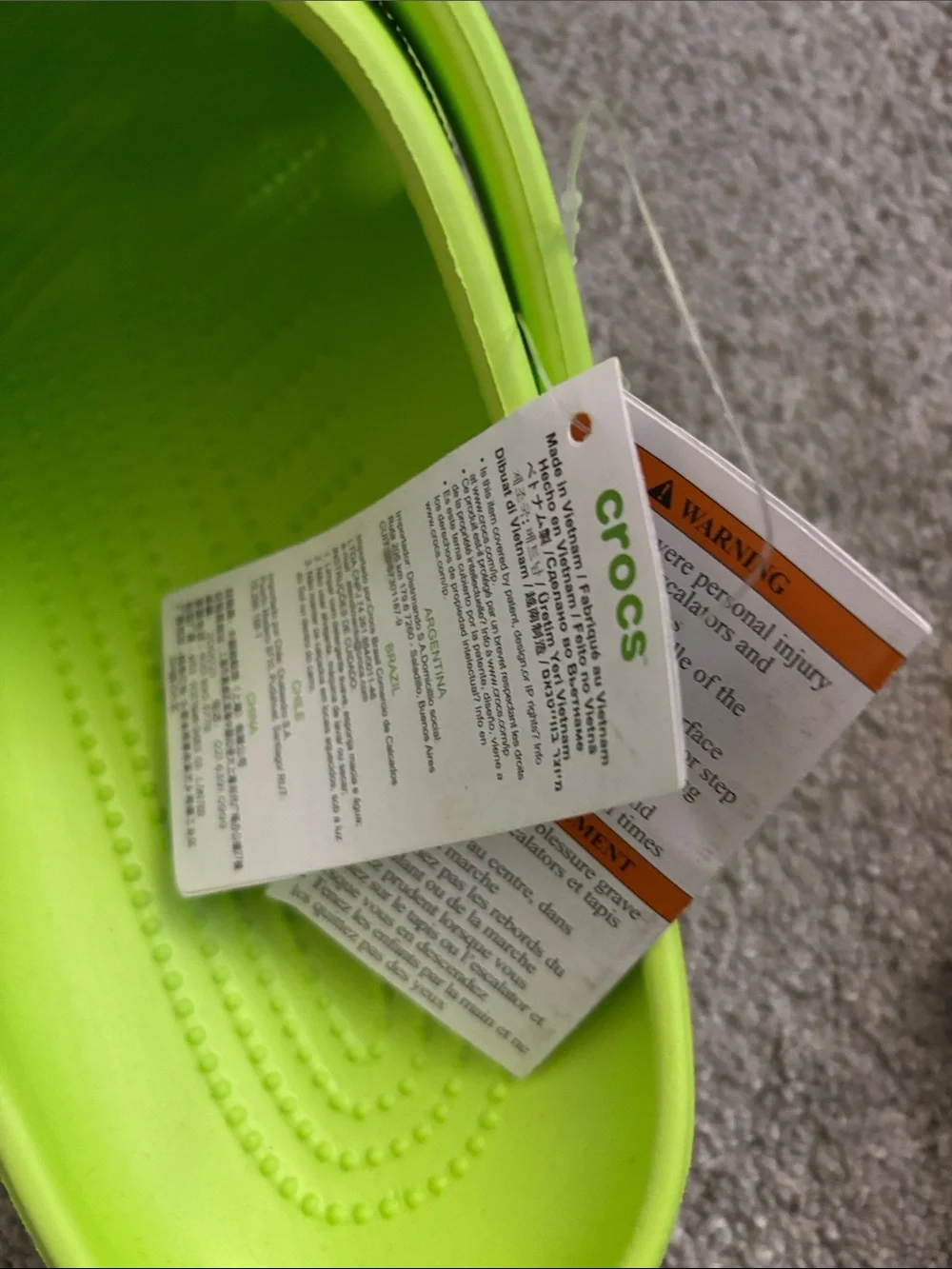 CROCS 13M Classic Clog - Neon Green